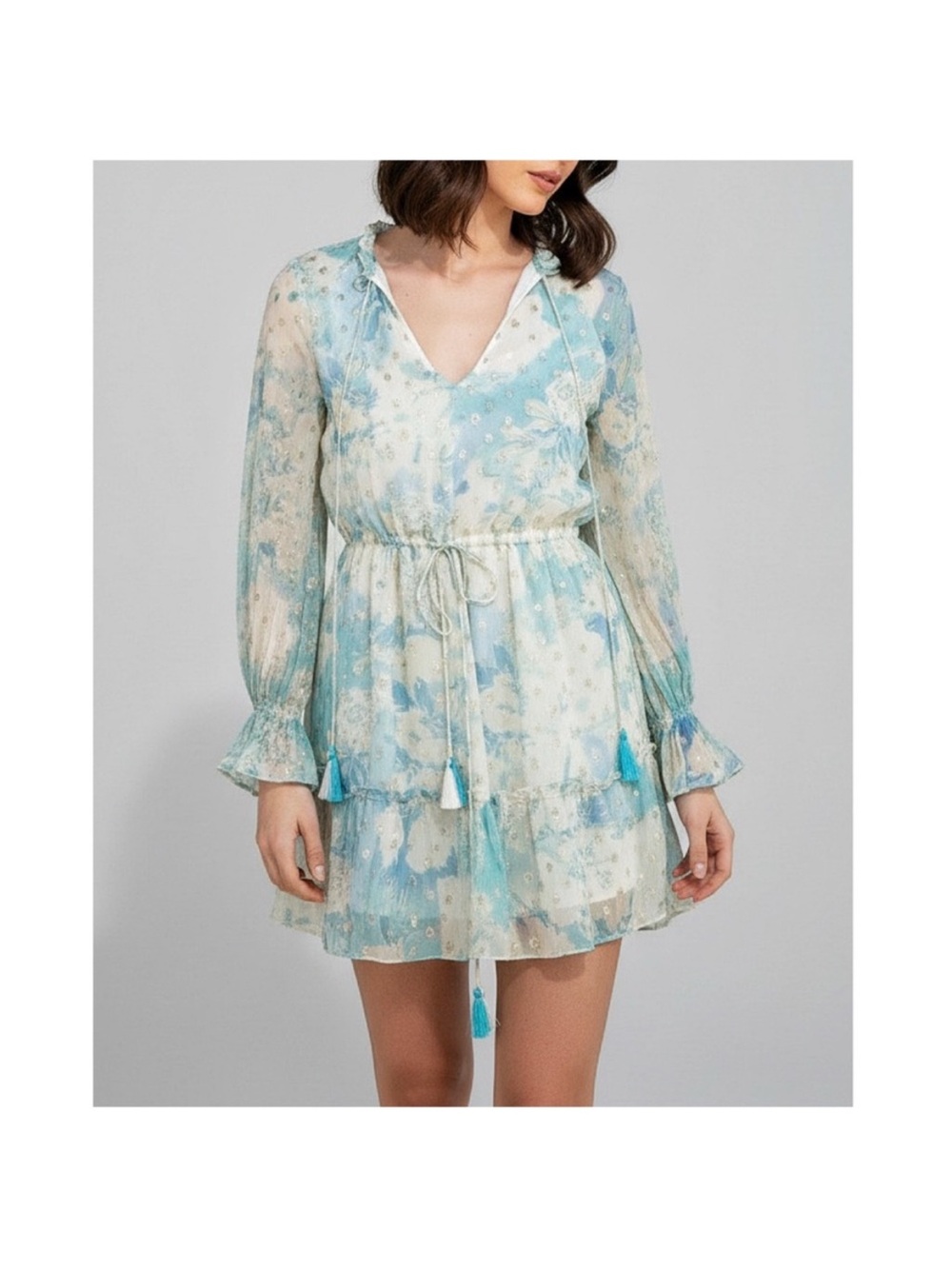 Hemant & Nandita Kaiyo Long Sleeves Mini Dress Size XS